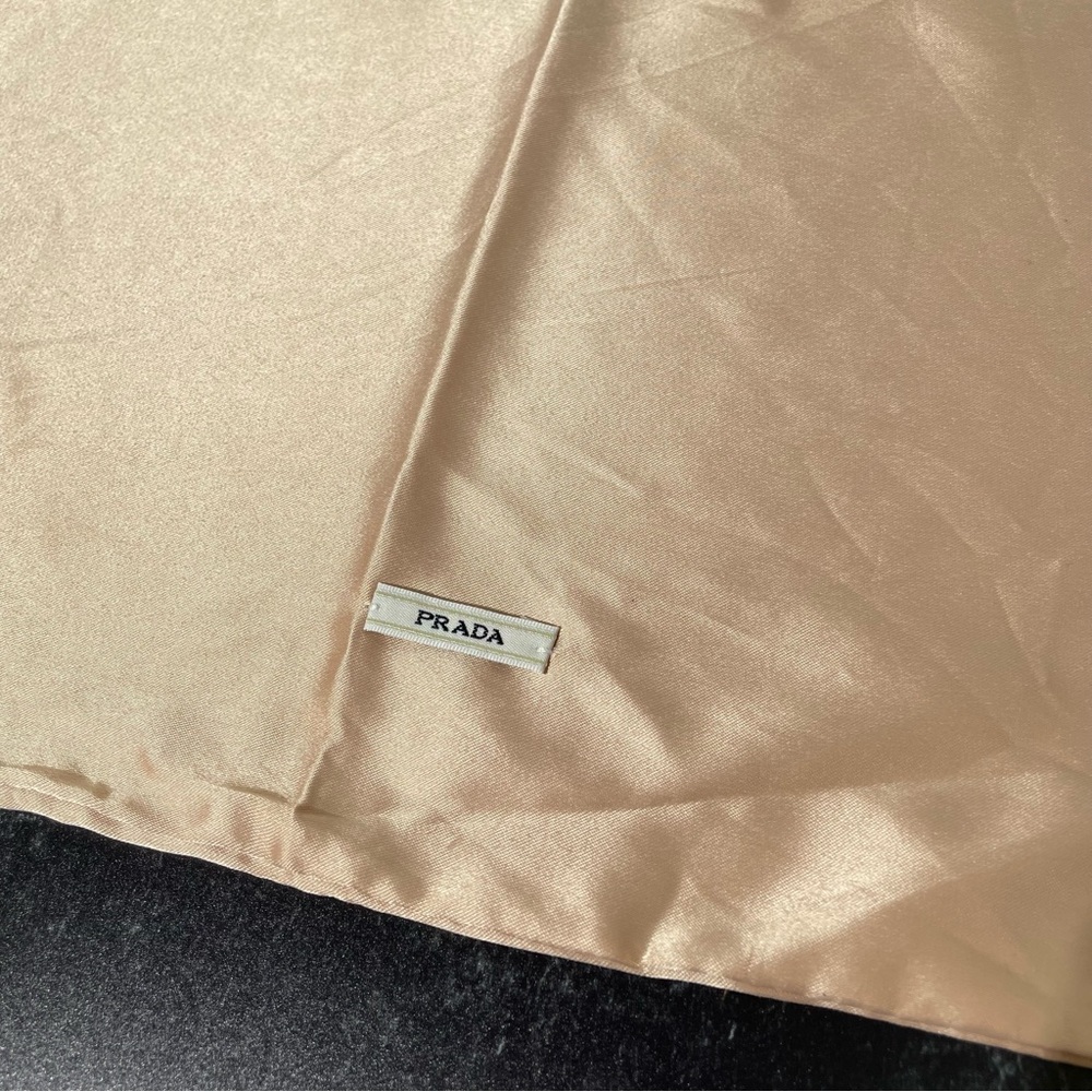Prada Dust Bag Storage Cover Pouch Drawstring Light Champagne 14.5”x13”